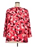 Talbots 100% Polyester Red 3/4 Sleeve Blouse Size 3X - photo 2