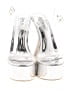 Cape Robbin Metallic White Silver Sandals Size 9 - photo 2