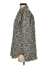 Ann Taylor 100% Polyester Animal Print Ivory Long Sleeve Blouse Size S - photo 5