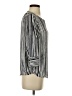 PREMISE 100% Polyester Stripes Silver 3/4 Sleeve Blouse Size XS - photo 4