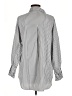 Unbranded 100% Polyester Stripes Silver Long Sleeve Blouse Size M - photo 2