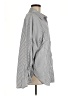 Unbranded 100% Polyester Stripes Silver Long Sleeve Blouse Size M - photo 4