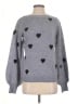 Sugarhill Brighton Hearts Gray Pullover Sweater Size 4 - photo 1