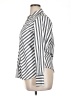 Foxcroft Stripes Silver Long Sleeve Blouse Size 14 - photo 5