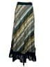 Jakhals 100% Polyester Print Teal Casual Skirt Size S - photo 1