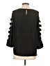 Fortune + Ivy 100% Polyester Black 3/4 Sleeve Top Size S - photo 2