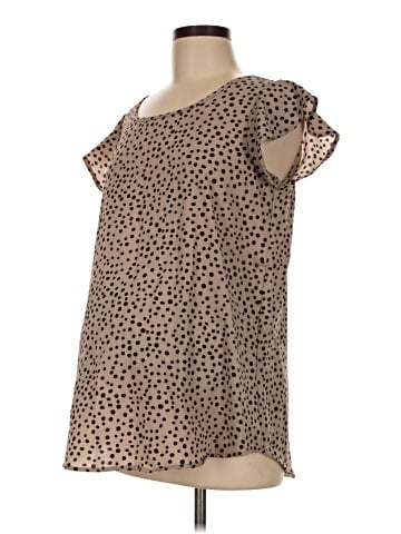 Full Moon Maternity Short Sleeve Blouse (view 1)