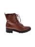 Universal Thread 100% Leather Brown Ankle Boots Size 6 - photo 1