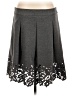 BCBGMAXAZRIA Solid Gray Casual Skirt Size 12 - photo 2