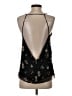 Aqua 100% Polyester Black Sleeveless Blouse Size S - photo 2