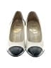 Delman Shoes 100% Leather Color Block Ivory Heels Size 7 1/2 (narrow) - photo 2