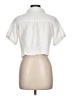 Love Notes 100% Cotton Ivory Short Sleeve Blouse Size L - photo 2