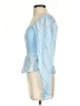 Francesca's Blue Long Sleeve Blouse Size S - photo 5
