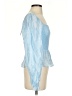 Francesca's Blue Long Sleeve Blouse Size S - photo 4