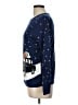 Lands' End 100% Supima Cotton Print Blue Pullover Sweater Size L - photo 5