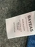 Bayeas 100% Cotton Blue Long Sleeve Button-Down Shirt Size S - photo 8