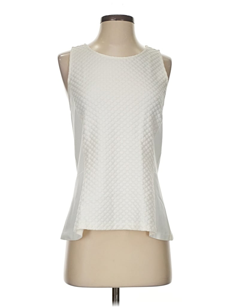 Pre-owned Jcrew Sleeveless Blouse In Ivory