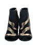 Louis Vuitton 100% Leather Black Suede Open Toe Booties Size EU 36 1/2 - photo 2