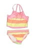 Circo Stripes Pink Two Piece Swimsuit Size 6-9 mo - photo 1