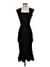 PrettyLittleThing Solid Black Cocktail Dress Size 4 - photo 1