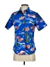 SSLR Tropical Blue Short Sleeve Blouse Size XS - photo 1