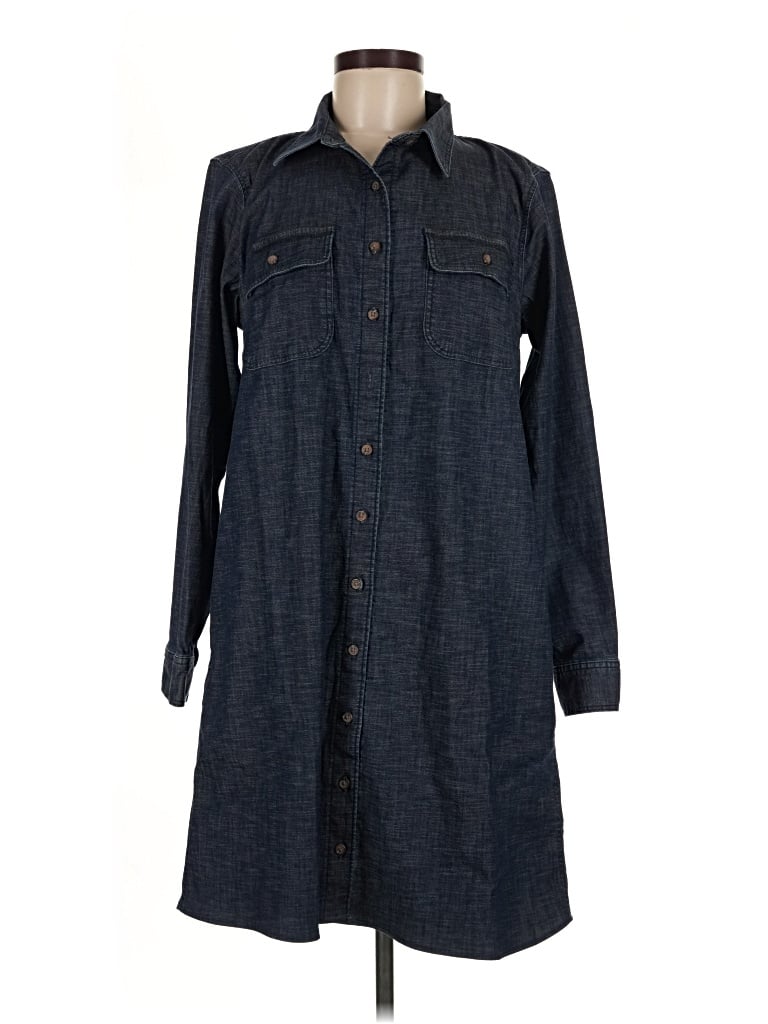 Pre-owned Lands' End Casual Dress In Blue