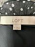 Ann Taylor LOFT 100% Polyester Polka Dots Black Long Sleeve Blouse Size M - photo 7