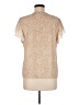 Shein 100% Polyester Tan Short Sleeve Blouse Size 6 - photo 2