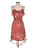 TJD 100% Polyester Floral Orange Cocktail Dress Size XS - photo 2