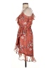 TJD 100% Polyester Floral Orange Cocktail Dress Size XS - photo 5