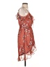 TJD 100% Polyester Floral Orange Cocktail Dress Size XS - photo 4