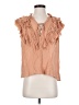 Mustard Seed 100% Rayon Tan Sleeveless Blouse Size S - photo 1