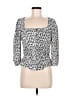 ASTR The Label 100% Polyester White 3/4 Sleeve Top Size M - photo 1