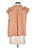 Mustard Seed 100% Rayon Tan Sleeveless Blouse Size S - photo 2