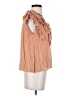 Mustard Seed 100% Rayon Tan Sleeveless Blouse Size S - photo 4