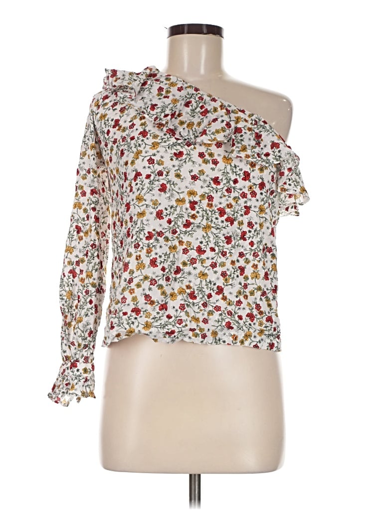 Pre-owned New Look 3/4 Sleeve Blouse In Ivory