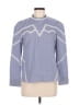 Sandro Blue 3/4 Sleeve Blouse Size Med (2) - photo 1