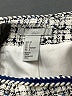 H&M 100% Polyester Tweed Blue Casual Skirt Size 2 - photo 4