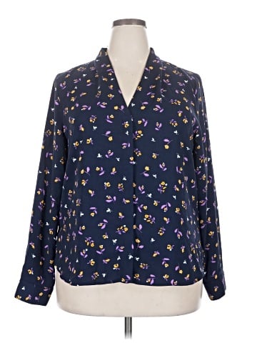 Halogen Long Sleeve Blouse (view 1)