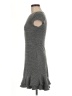 Aqua Tweed Gray Casual Dress Size M - photo 5