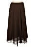 Rena Rowan 100% Polyester Solid Brown Formal Skirt Size 12 Petite - photo 1