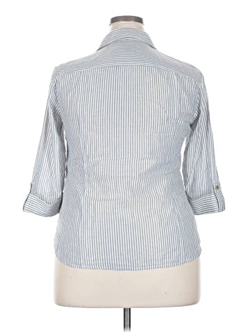 Anne Klein 3/4 Sleeve Button-Down Shirt (view 2)