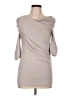 Assorted Brands Tan Gray 3/4 Sleeve Top Size L - photo 1