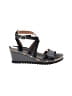 Taos 100% Leather Black Wedges Size 10 - photo 1
