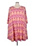 Unbranded Print Pink Casual Dress Size 3X - photo 1