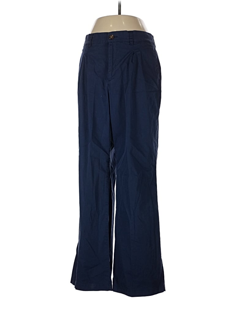 Pre-owned Lands' End Casual Pants In Blue