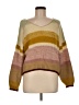 Dex Color Block Tan Pullover Sweater Size M - photo 1
