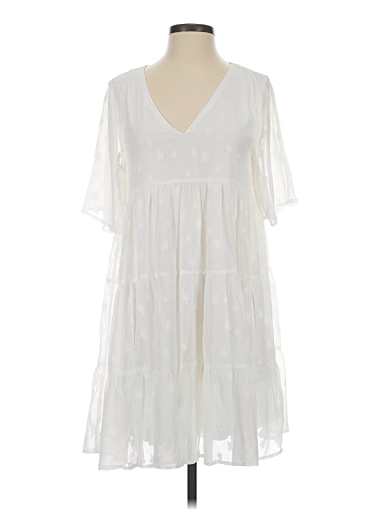 Pre-owned Entro Casual Dress In White