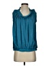 Club Monaco 100% Polyester Solid Teal Sleeveless Blouse Size XS - photo 1