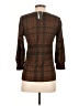 PREMISE Brown 3/4 Sleeve Blouse Size XS - photo 2